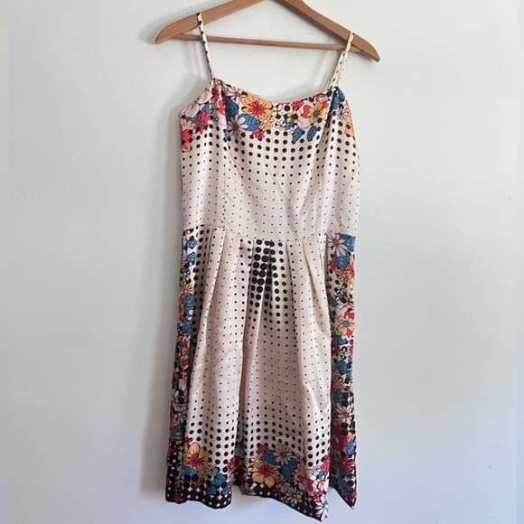 Tibi Y2K Vintage Inspired Cottagecore Silk Floral Strappy Cami Dress - Picture 2 of 12
